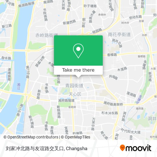 刘家冲北路与友谊路交叉口 map
