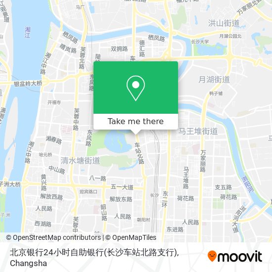 北京银行24小时自助银行(长沙车站北路支行) map