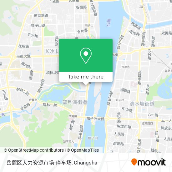 岳麓区人力资源市场-停车场 map