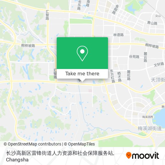 长沙高新区雷锋街道人力资源和社会保障服务站 map