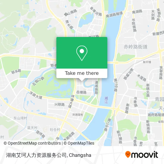湖南艾珂人力资源服务公司 map