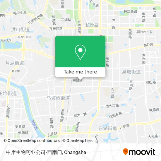 中岸生物药业公司-西南门 map
