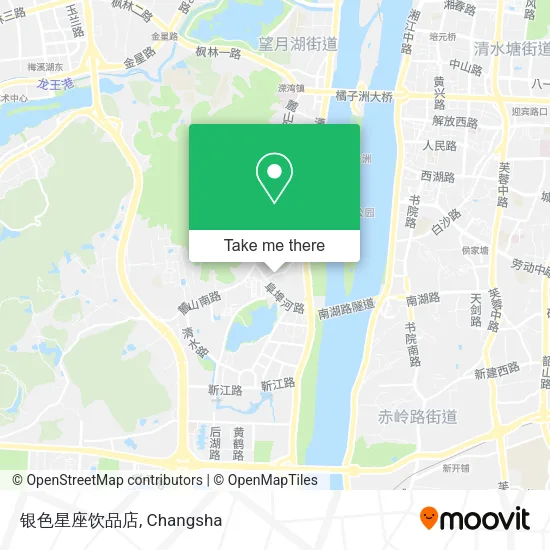 银色星座饮品店 map
