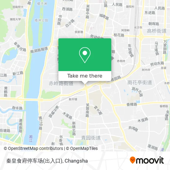 秦皇食府停车场(出入口) map