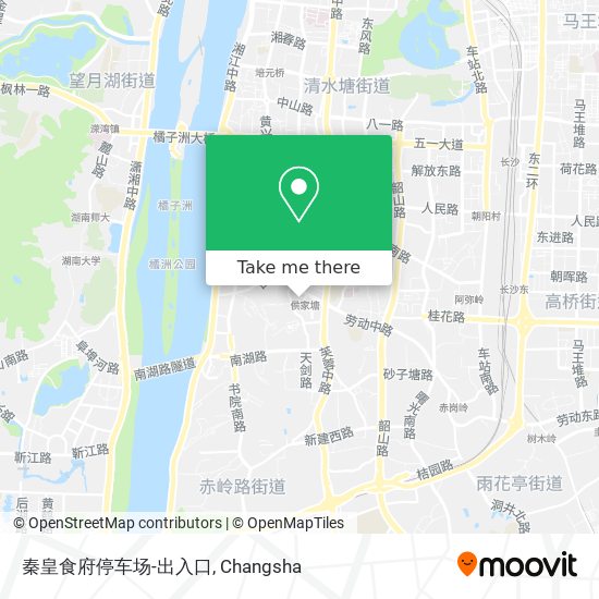 秦皇食府停车场-出入口 map