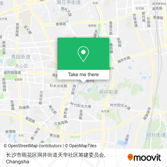 长沙市雨花区洞井街道天华社区筹建委员会 map