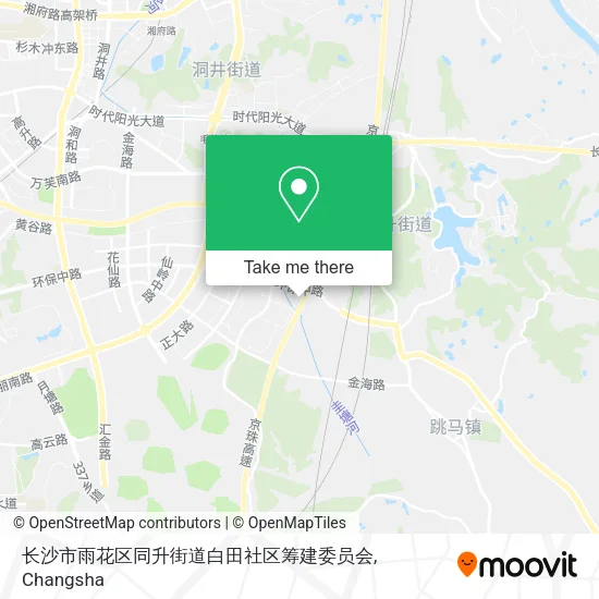 长沙市雨花区同升街道白田社区筹建委员会 map