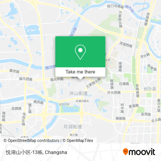 悦湖山小区-13栋 map
