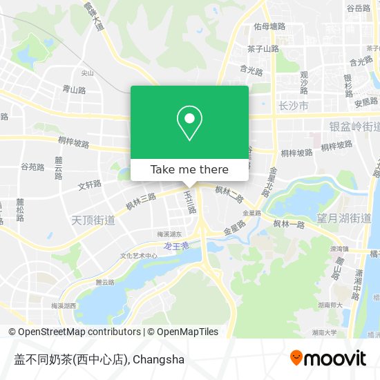 盖不同奶茶(西中心店) map