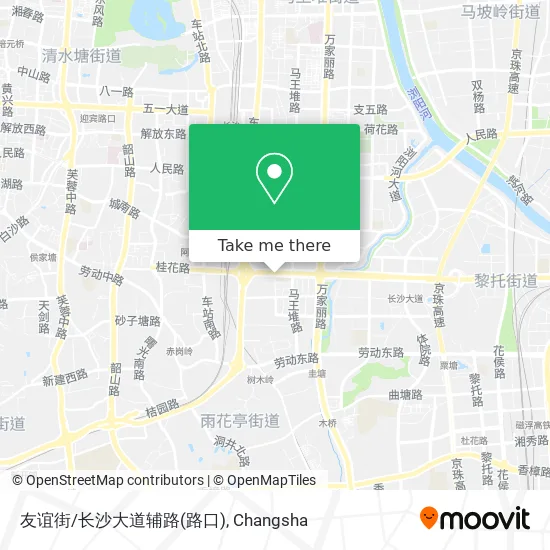 友谊街/长沙大道辅路(路口) map