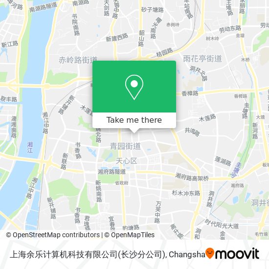 上海余乐计算机科技有限公司(长沙分公司) map