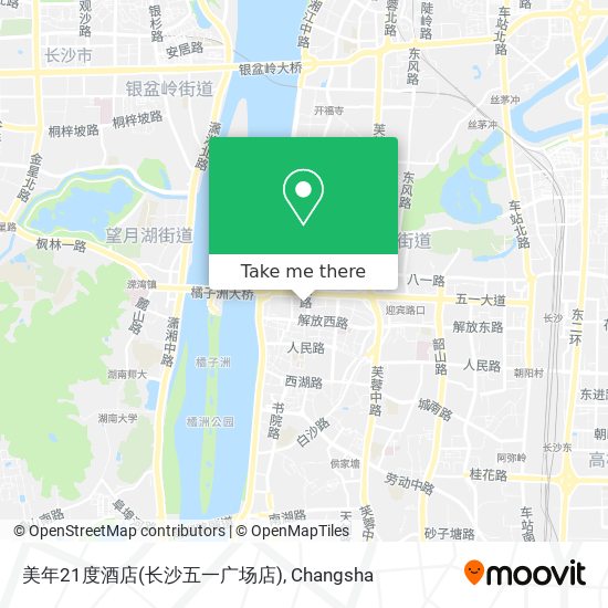 美年21度酒店(长沙五一广场店) map