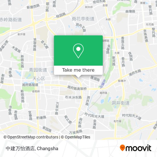 中建万怡酒店 map