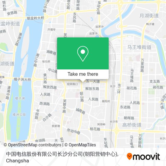 中国电信股份有限公司长沙分公司(朝阳营销中心) map