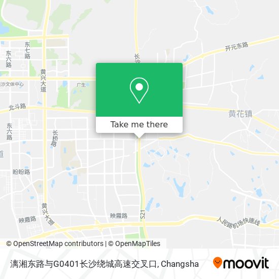 漓湘东路与G0401长沙绕城高速交叉口 map