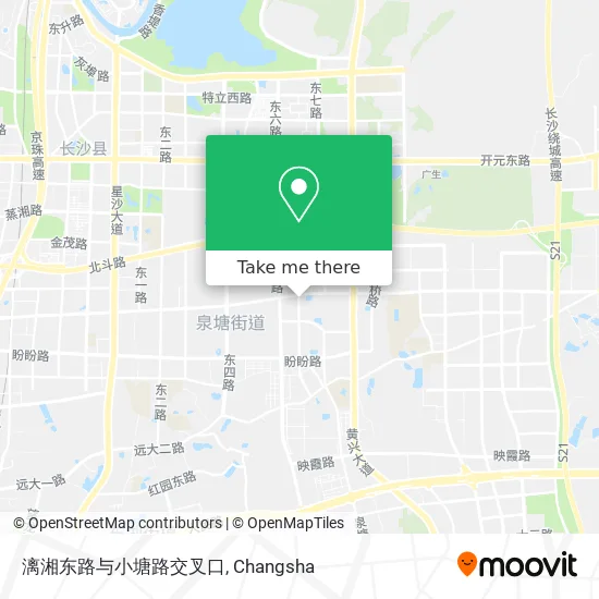 漓湘东路与小塘路交叉口 map