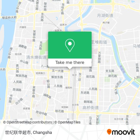 世纪联华超市 map