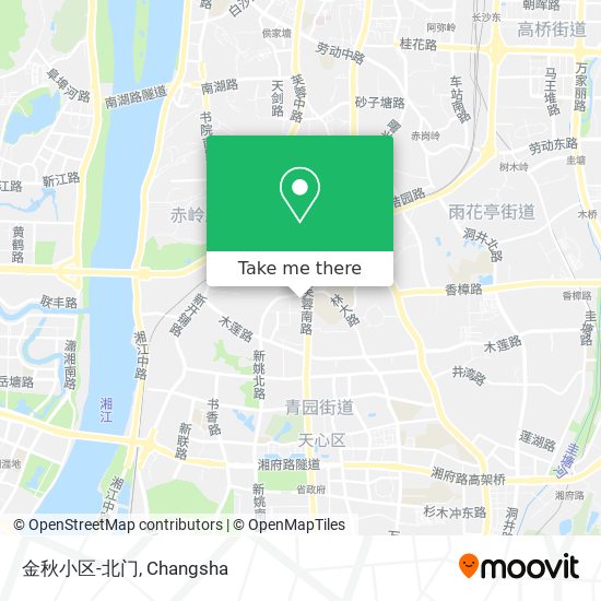 金秋小区-北门 map