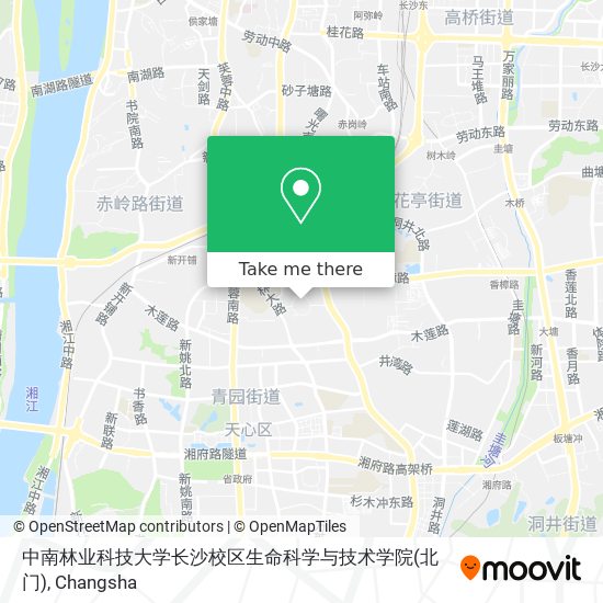 中南林业科技大学长沙校区生命科学与技术学院(北门) map