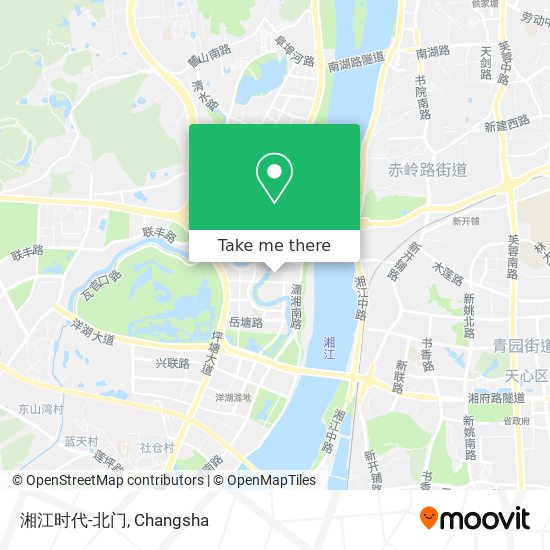湘江时代-北门 map