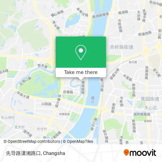 先导路潇湘路口 map