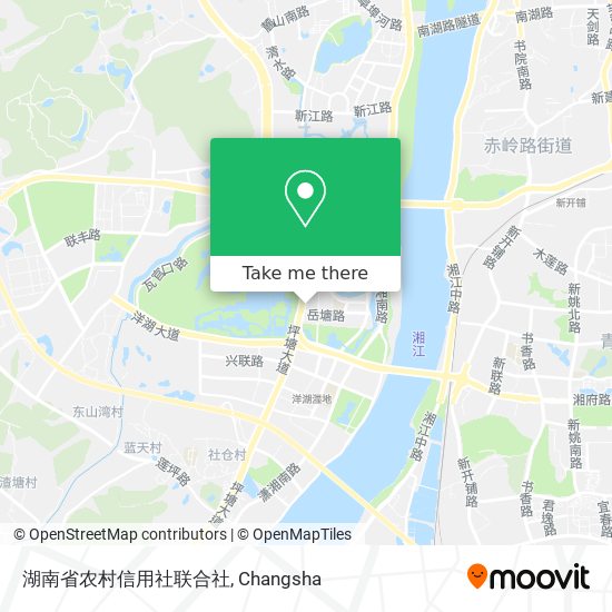 湖南省农村信用社联合社 map
