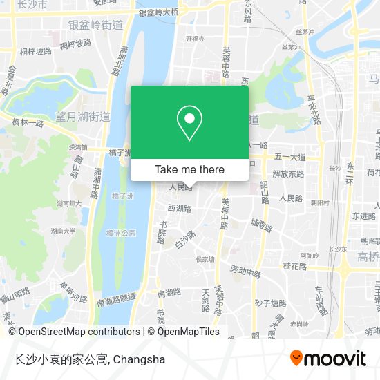 长沙小袁的家公寓 map