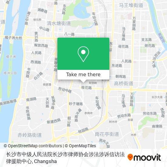 长沙市中级人民法院长沙市律师协会涉法涉诉信访法律援助中心 map
