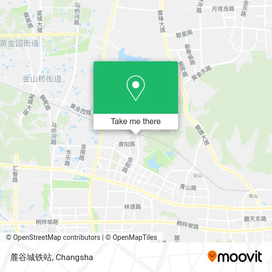 麓谷城铁站 map