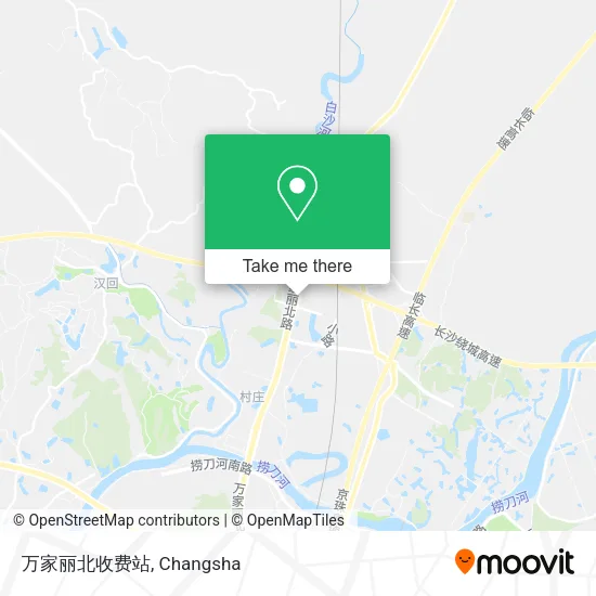 万家丽北收费站 map