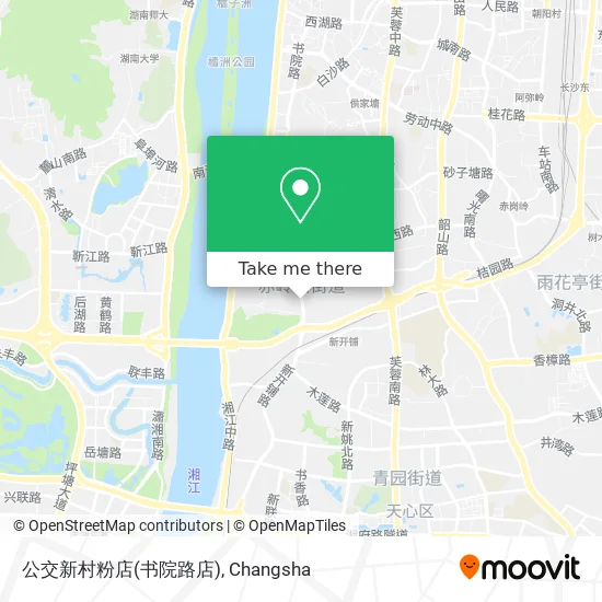 公交新村粉店(书院路店) map