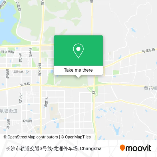 长沙市轨道交通3号线-龙湘停车场 map