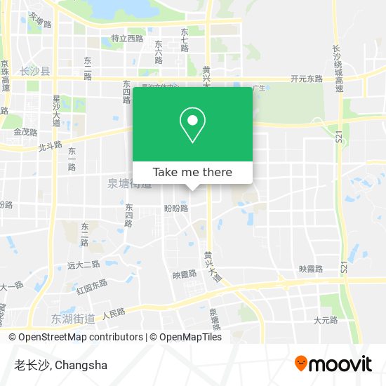 老长沙 map