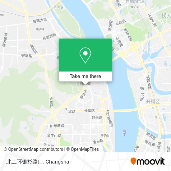 北二环银杉路口 map