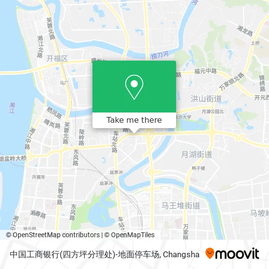 中国工商银行(四方坪分理处)-地面停车场 map