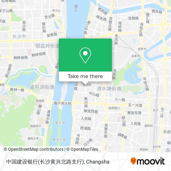 中国建设银行(长沙黄兴北路支行) map