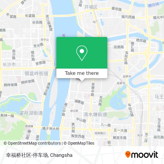 幸福桥社区-停车场 map