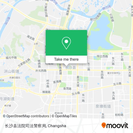 长沙县法院司法警察局 map