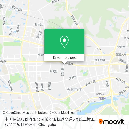 中国建筑股份有限公司长沙市轨道交通6号线二标工程第二项目经理部 map