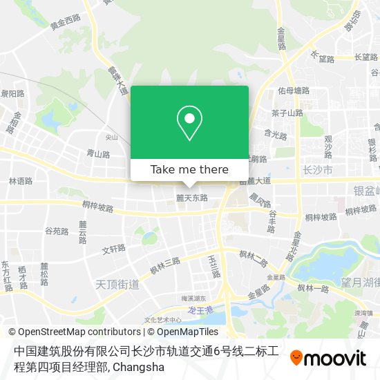 中国建筑股份有限公司长沙市轨道交通6号线二标工程第四项目经理部 map