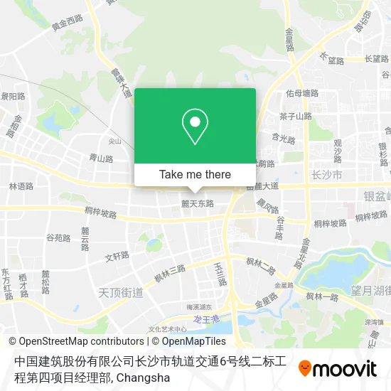 中国建筑股份有限公司长沙市轨道交通6号线二标工程第四项目经理部 map