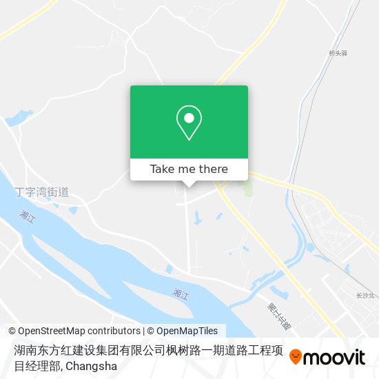 湖南东方红建设集团有限公司枫树路一期道路工程项目经理部 map