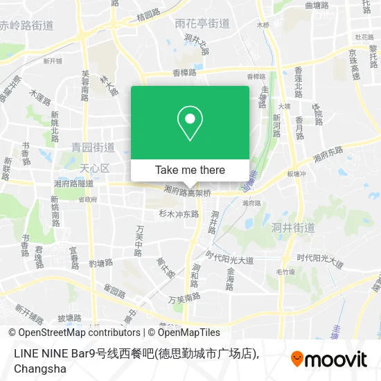 LINE NINE Bar9号线西餐吧(德思勤城市广场店) map