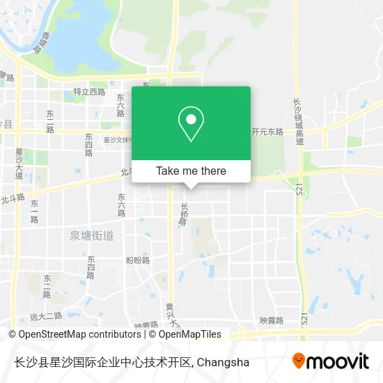 长沙县星沙国际企业中心技术开区 map