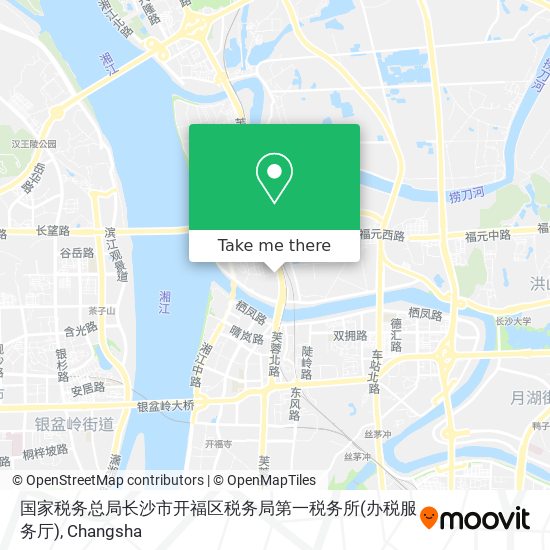 国家税务总局长沙市开福区税务局第一税务所(办税服务厅) map