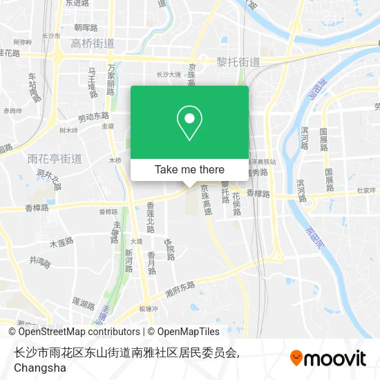 长沙市雨花区东山街道南雅社区居民委员会 map