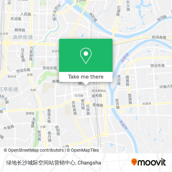 绿地长沙城际空间站营销中心 map