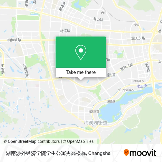 湖南涉外经济学院学生公寓男高楼栋 map