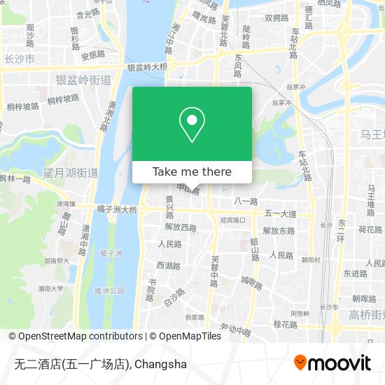 无二酒店(五一广场店) map