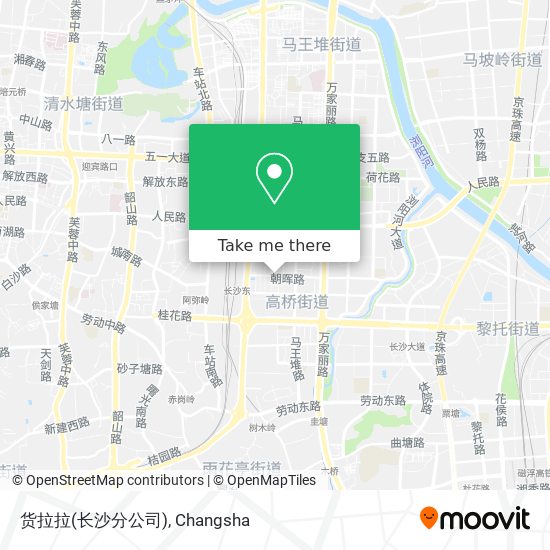 货拉拉(长沙分公司) map